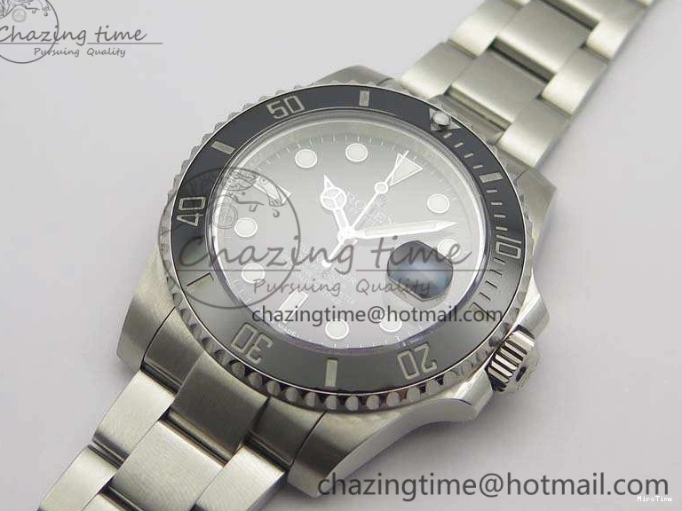 MiroTime 0506 Classic Submariner 116610 LN Black Ceramic GMF 1:1 Best Edition 904L SS Case And Bracelet SA 3512